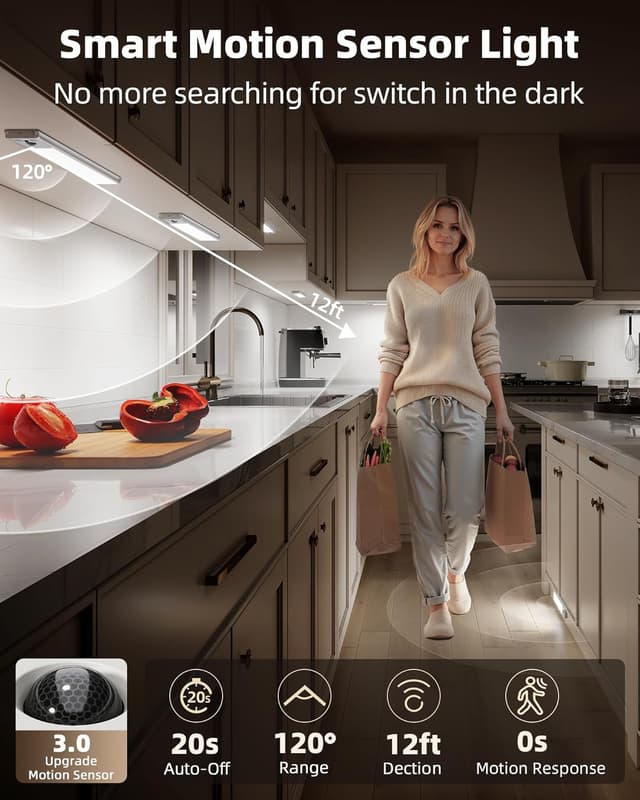 Thumbnail 2 de EZVALO 10-inch Under Cabinet Light 2400mAh 🍽