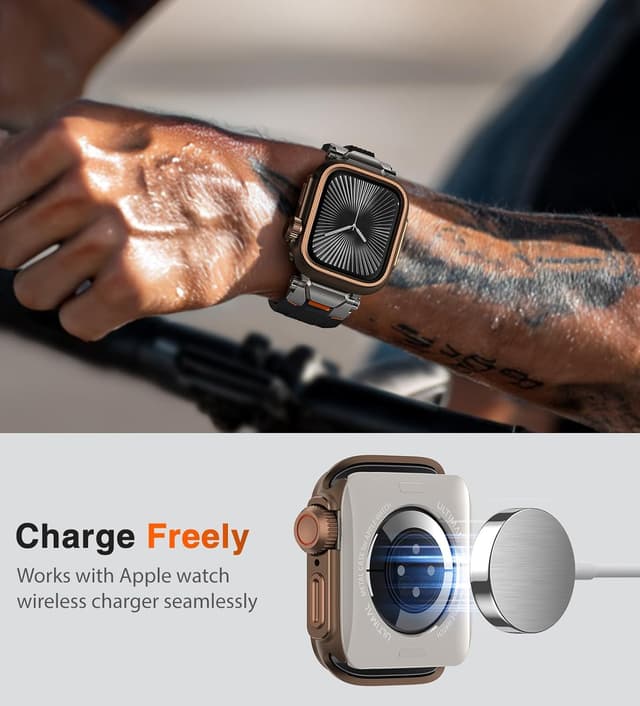 Thumbnail 6 de ULTIMAL Military-Grade Shockproof Watch Case for Apple Watch Series 11/10 (46mm) – Brown