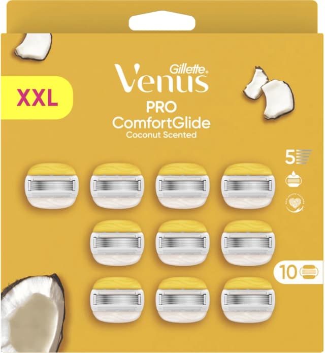 Detalle de Gillette Venus Pro ComfortGlide Ersatzklingen (10 Stück) – für Venus Rasierer der Pro-ComfortGlide Familie