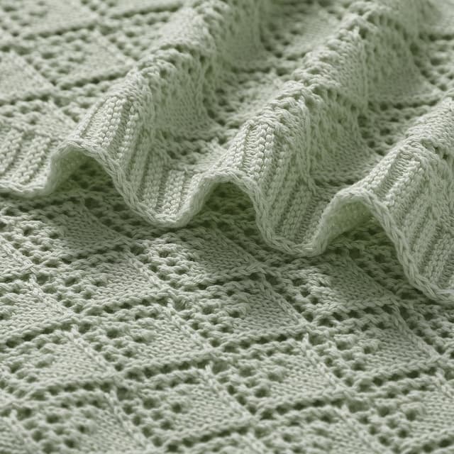 Detalle de Cellular baby blanket 100 x 80cm cotton