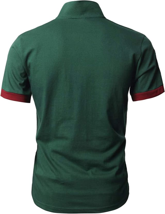 Detalle de KUNJLELP Men's Cotton Pique Polo Shirt M