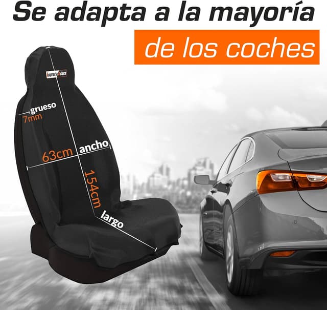 Thumbnail 4 de Upgrade4cars Funda de asiento delantero impermeable 2 unidades