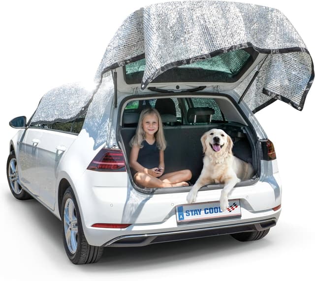 Detalle de Filet de protection solaire WALSER Stay Cool – Voile pare-soleil thermique 3x4 m