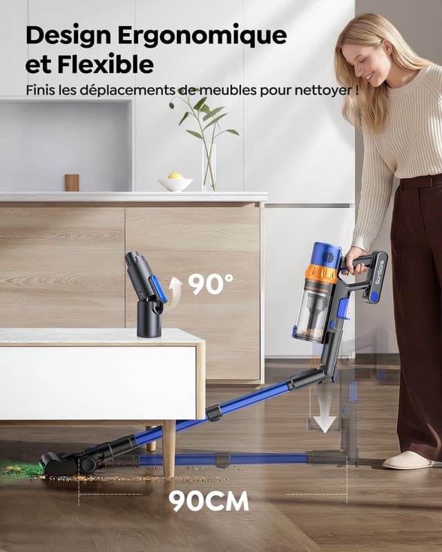 Detalle de SunSare X13 aspirateur balai 600 W