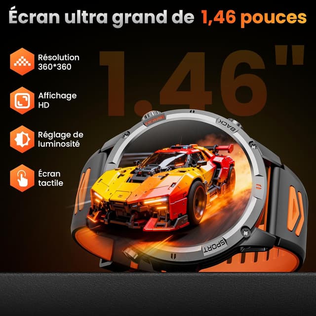 Thumbnail 5 de Joautrial Montre Connectée 1,46"