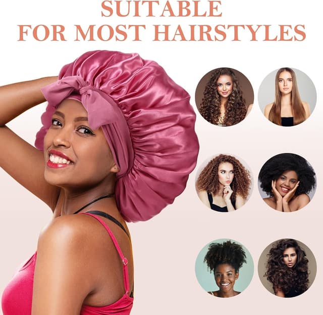 Thumbnail 4 de Extra Satin Bonnet 3-pack for Sleeping 🧖