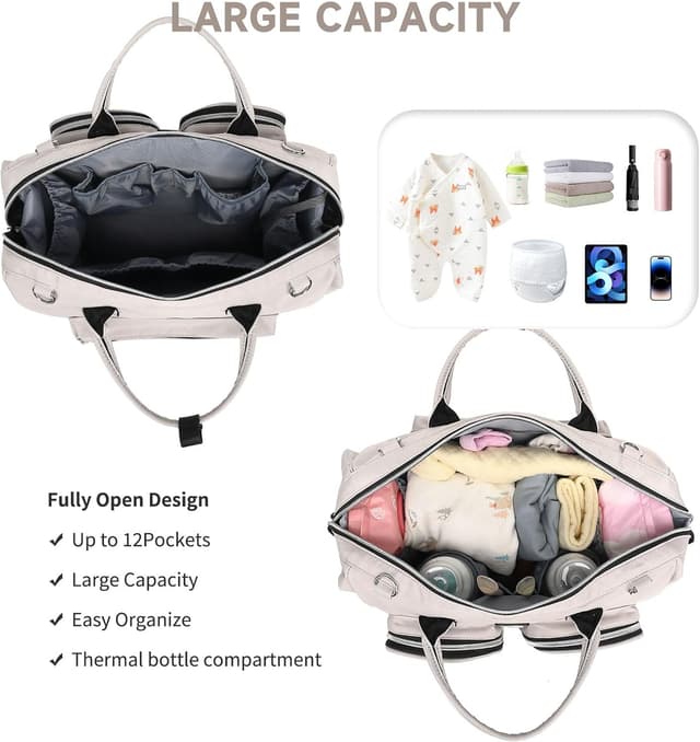 Detalle 2 de Pomelo Best Bolso Cambiador Bebé impermeable 36 cm