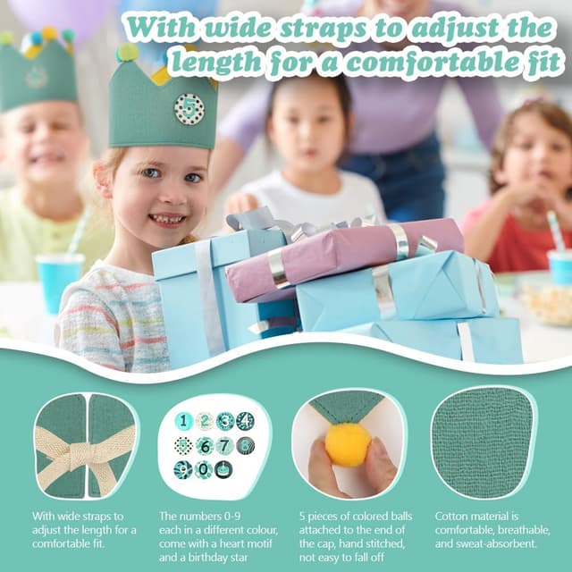 Detalle de URAQT couronne anniversaire bébé 0-9 ans