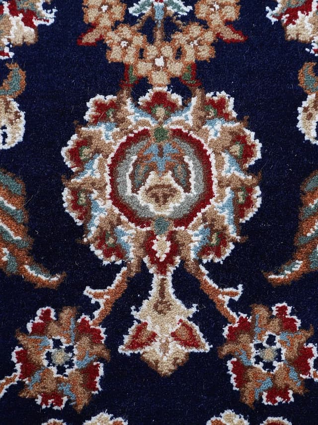 Thumbnail 7 de CarpetFine Alfombra Nain Lana Azul 120x180 cm 🧶 Moderna