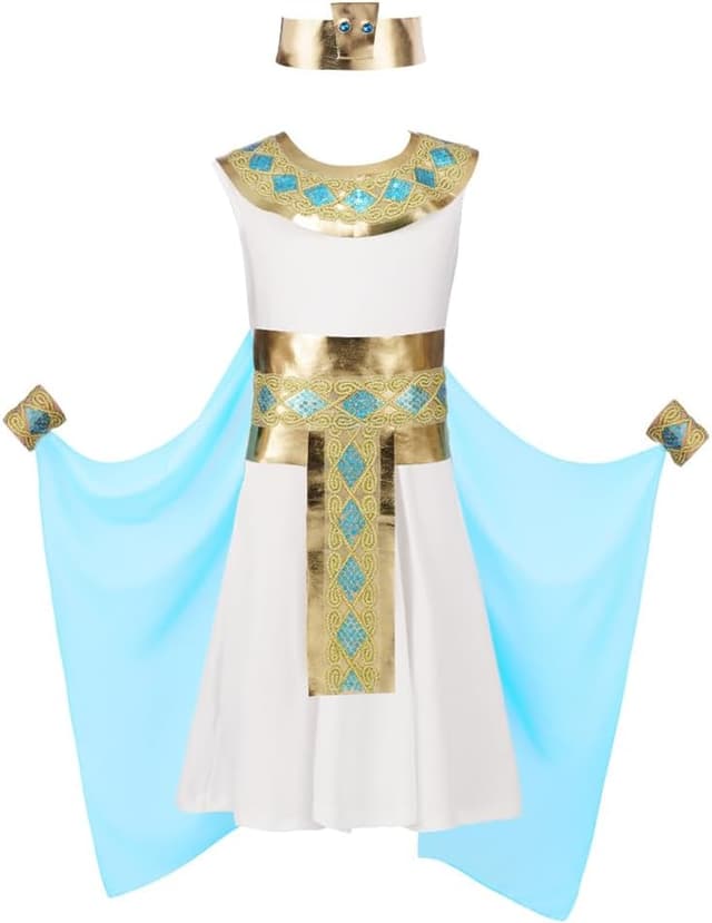 Detalle de DiULi Cleopatra Girls' Costume Egyptian Queen Fancy Dress (Kids)
