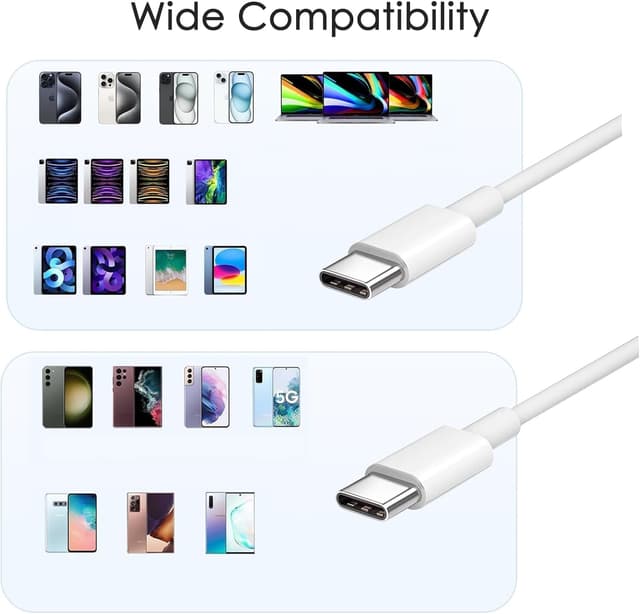 Detalle de 25W USB-C Ladegerät-Set (2er Pack) mit 2-m-Schnellladekabeln für iPhone & iPad