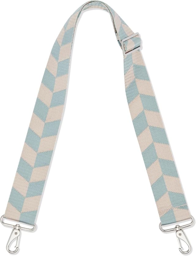 Thumbnail 6 de Expatrié bandoulière pour sac Jeanne Fleurs Bleu : sangle interchangeable, amovible et réglable