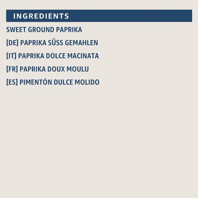 Detalle de Paprika Edelsüß von by Amazon, 50 g – zum Würzen und Verfeinern von Speisen