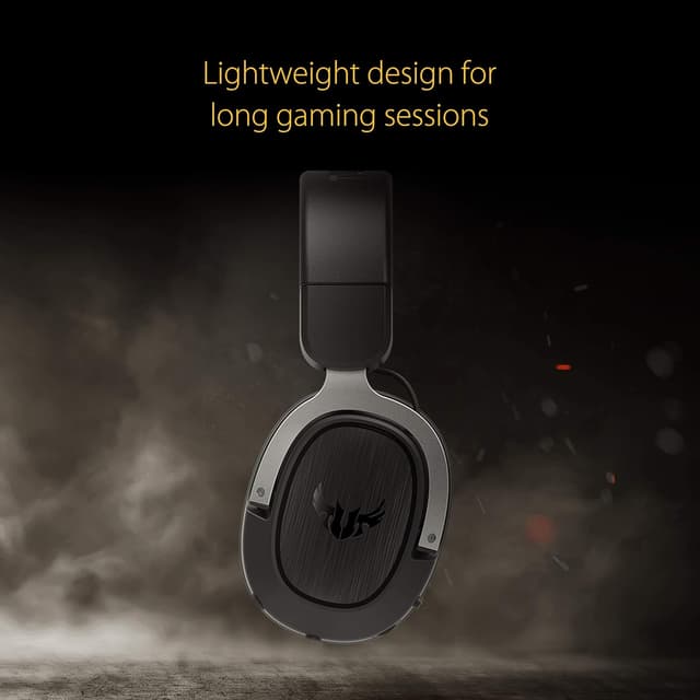 Detalle de Casque gaming ASUS TUF Gaming H3 Gun Metal avec surround virtuel 7.1