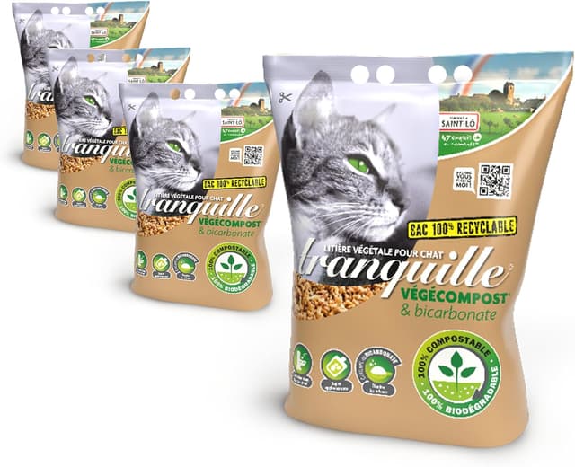 Imagen de Tranquille Vegecompost litière végétale 4 L 🐾 en OfertitasTOP