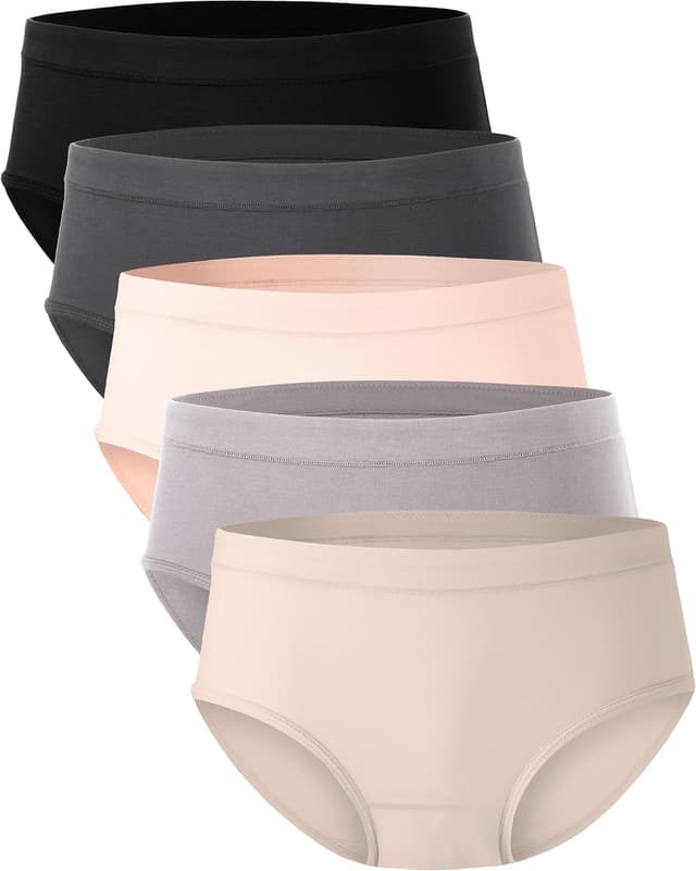 Thumbnail 6 de BAMBOO COOL Womens Underwear Moisture-Wicking Briefs 5-Pack