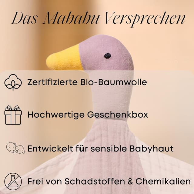 Thumbnail 4 de Mababu Schmusetuch Musselin 4‑lagig