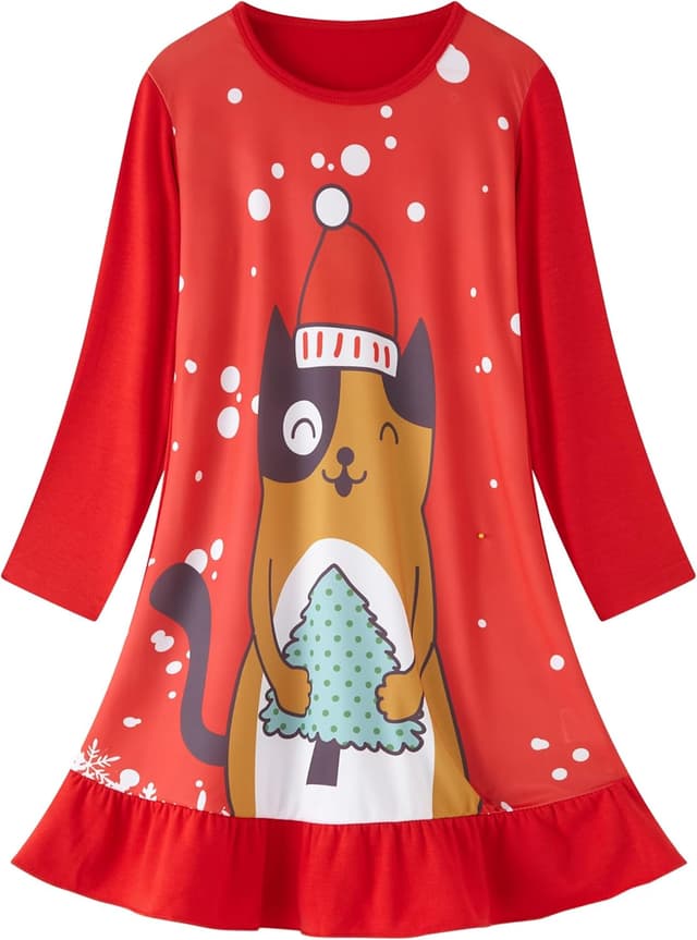 Thumbnail 6 de LOLPIP Mädchen Nachtkleider für Kinder 3-10 Jahre