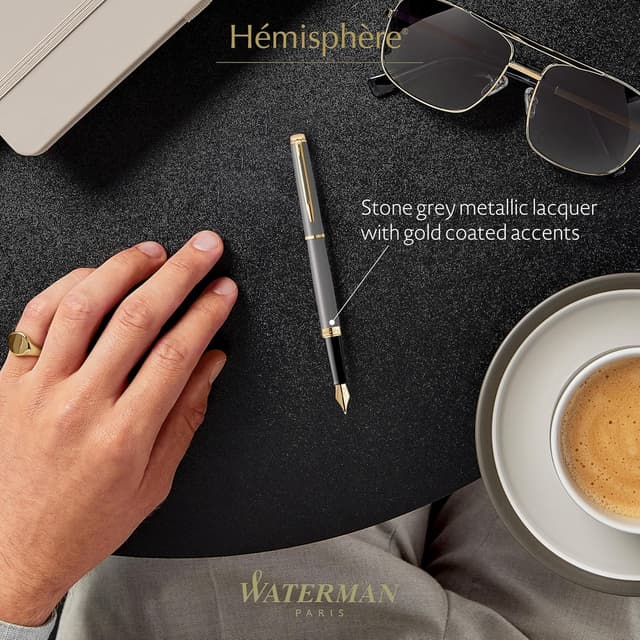 Detalle 2 de Waterman Hémisphère Penna stilografica grigio pietra 🖋