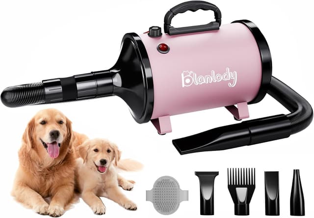 Thumbnail 6 de Blanlody Dog Hair Dryer Blaster 3200W Pet Grooming Dryer with 4 Nozzles, Brush & Low-Noise Heat Settings
