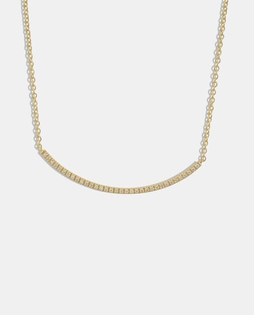 Detalle de Black & White collar de oro y diamantes