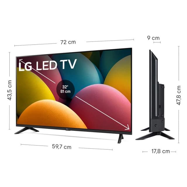 Detalle de LG 32LR60006LA Smart TV LED 32 Full HD con AI y webOS 23 (reacondicionado Grado A)