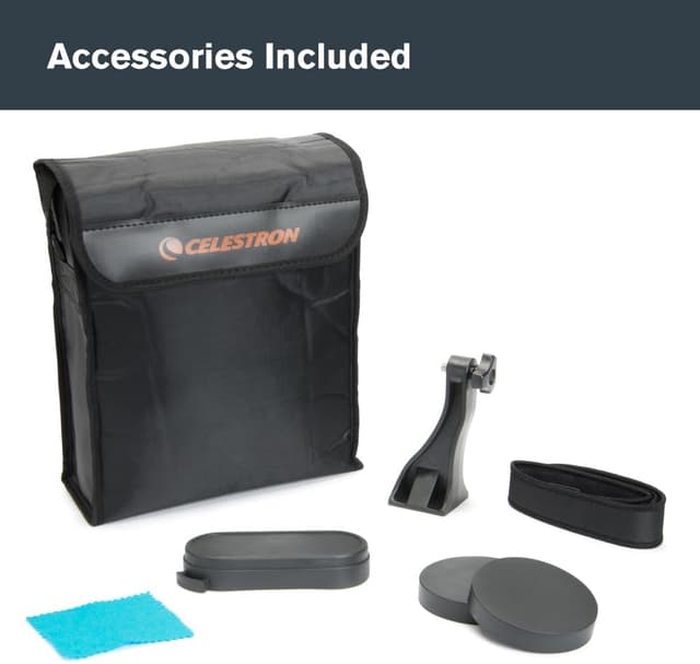 Detalle 2 de Celestron SkyMaster 25x70mm Porro Prism Binoculars (71008) with Multi-Coated Lenses and Carry Case
