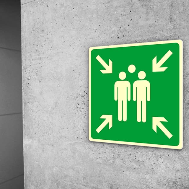 Thumbnail 5 de Ashoaza 1 Sammelplatz Schild 30x30 Außenbereich