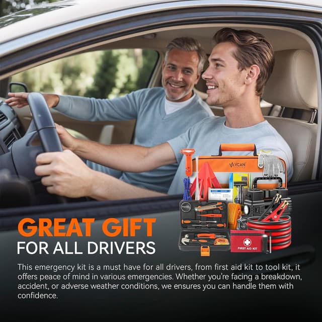 Thumbnail 6 de Car Emergency Kit with Air Compressor — 1 Kit