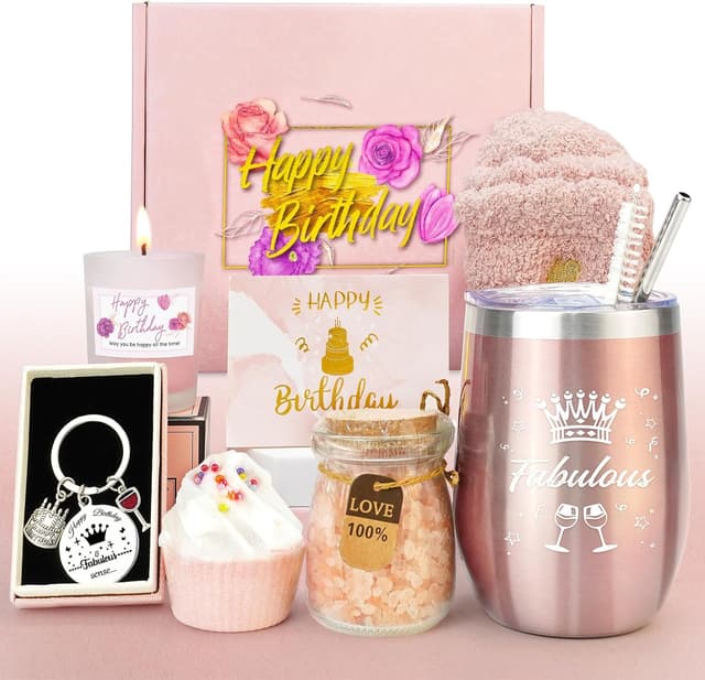 Detalle de Epessa Geburtstagsgeschenkset für Frauen – Set für Freundin, Schwester, Ehefrau, Mama (18–60)
