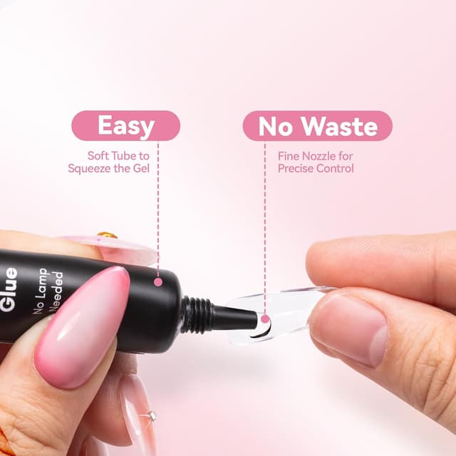 Detalle 2 de Makartt Nail Glue Extra Strong (HEMA-Free) – semi-solid air-dry press-on and nail tip glue, 10ml