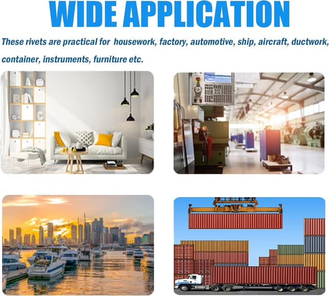 Thumbnail 6 de BESTYCHAO Aluminium Blindnieten Set 120 Stück