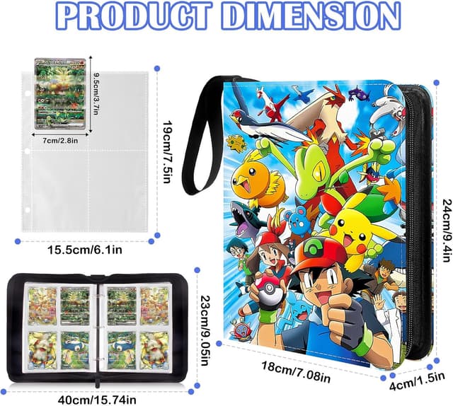 Thumbnail 1 de Sammelkarten Album 400 Karten PU Leder