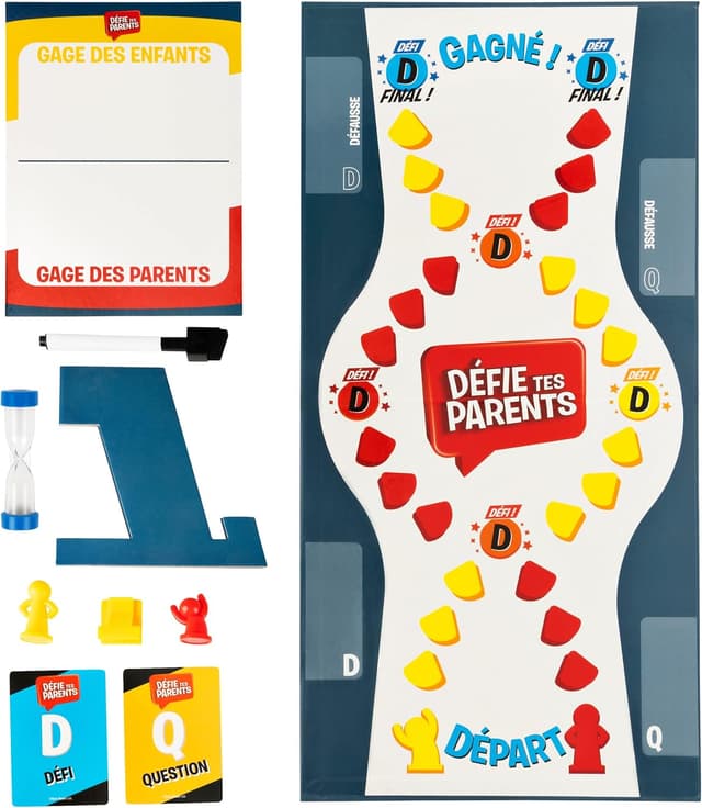 Detalle de Spin Master Games Défie tes Parents – Nouvelle édition du jeu de société parents et enfants