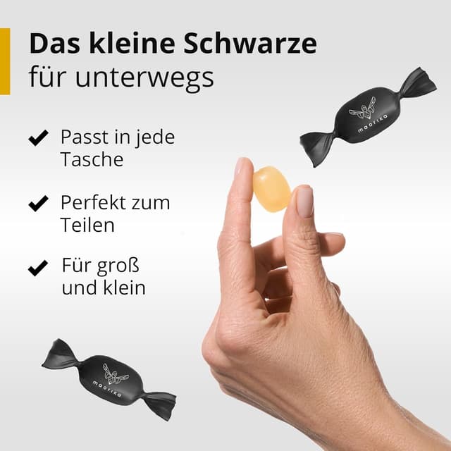 Detalle 2 de maorika Manuka Honig Bonbons MGO 400+ mit Mango-Orangen Geschmack (100 g, 19 Stück)