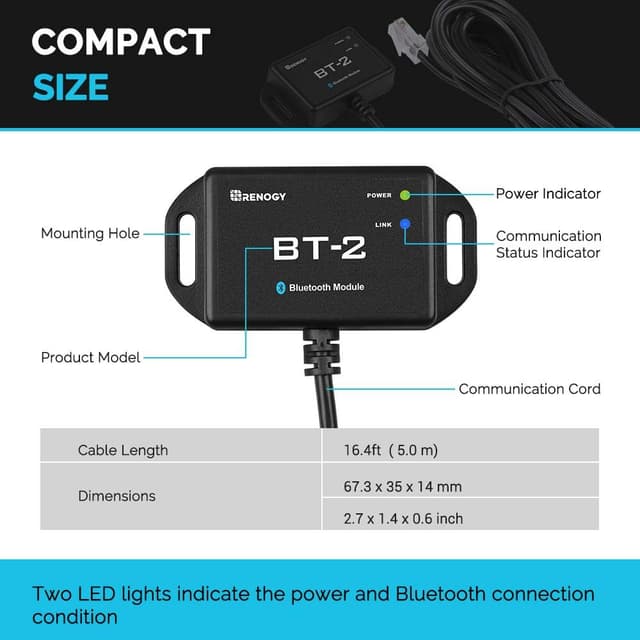 Thumbnail 5 de Renogy BT-2 Bluetooth Module ⚡