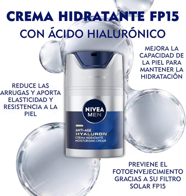 Thumbnail 6 de NIVEA MEN Hyaluron Crema Hidratante Antiedad FP15 50 ml