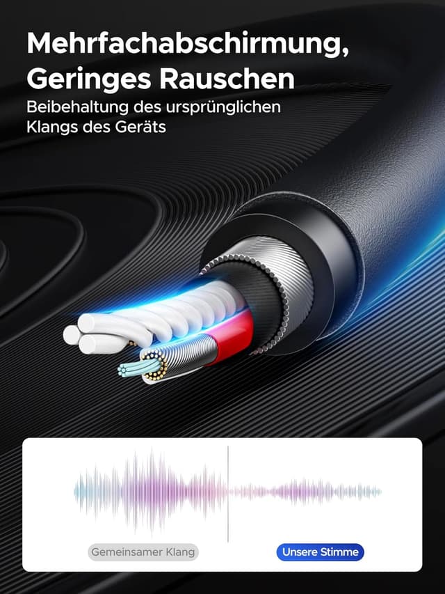 Thumbnail 3 de UGREEN Externe USB Soundkarte Klinke Adapter Schwarz