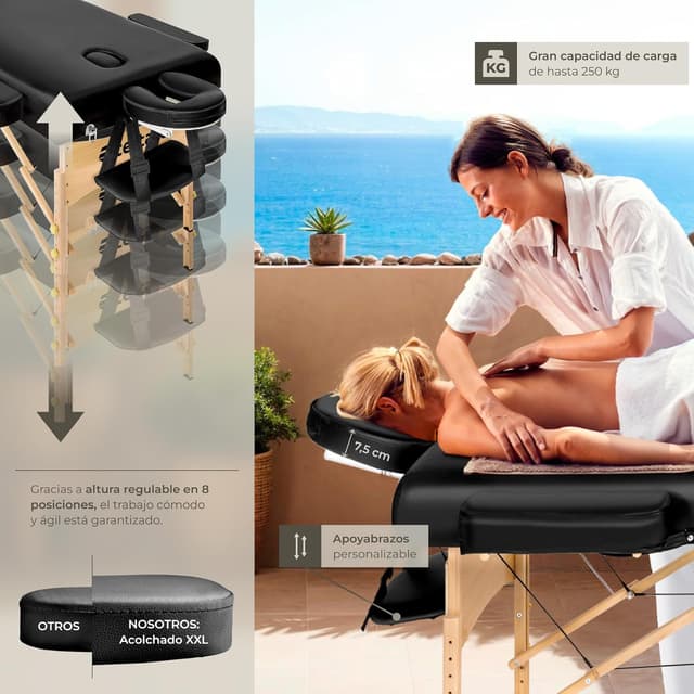 Thumbnail 3 de tectake Camilla Masaje Plegable 250 kg