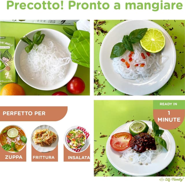 Thumbnail 5 de Elf-family Bio Pasta di Konjac 270 g ×6 Scatole — Shirataki Noodles 🍝