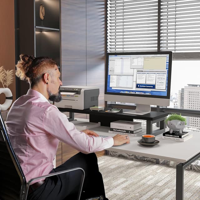 Detalle de WESTREE Dual Monitor Stand Riser for 2