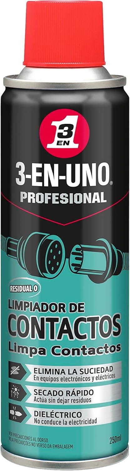 Imagen de 3-IN-ONE Spray limpiador de contactos, Incoloro, 250 ml en OfertitasTOP
