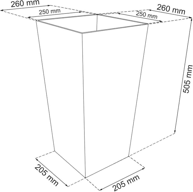Thumbnail 2 de Maceta Rato 26,6L - Inserto 26,5x26,5x50 cm