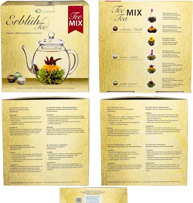 Thumbnail 5 de Creano ErblühTee Set de Flores de Té en 6 Variedades