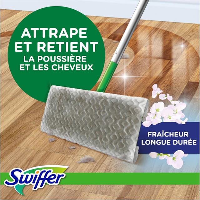 Thumbnail 1 de Swiffer Balai Attrape-Poussière Recharges mixtes 90 lingettes 🧹