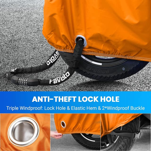 Thumbnail 6 de Favoto funda para moto 210D 245x105x125cm