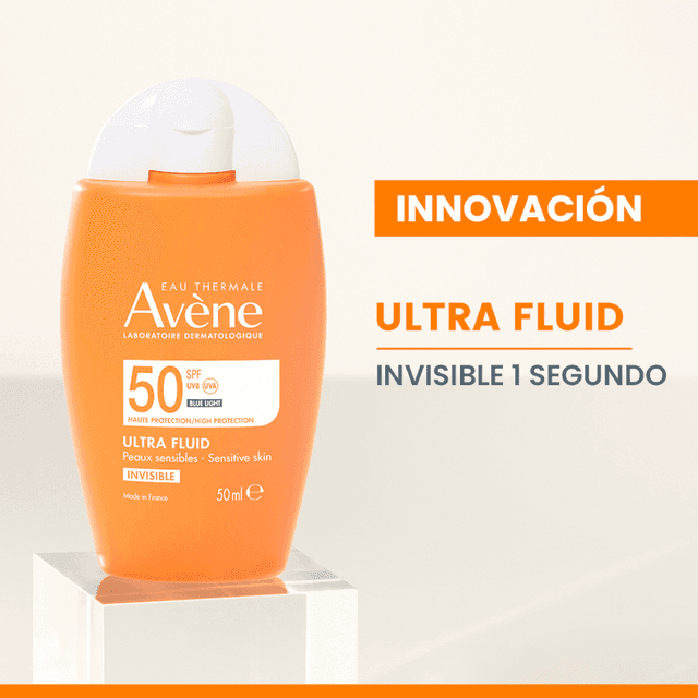 Thumbnail 1 de Avène Ultra Fluid Invisible SPF50 - Protección Solar 3x50 ml ☀