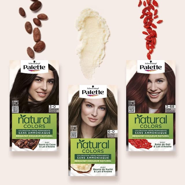 Thumbnail 4 de Palette Natural Colors Châtain Foncé 3,0 coloration permanente 💇♀
