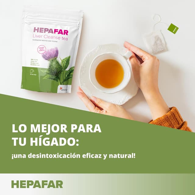Thumbnail 5 de Sensilab Hepafar Té Detox Hepático 🌿 - 80 Bolsitas