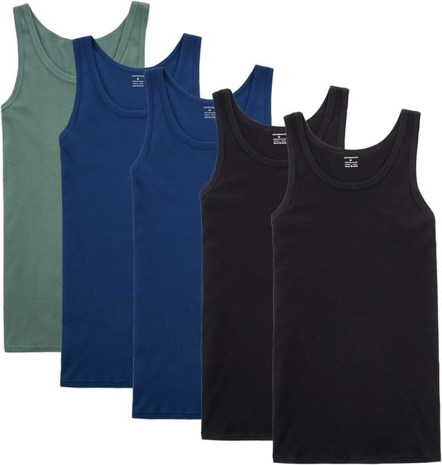 Thumbnail 6 de Lot de 5 débardeurs homme NUOZA en coton (toutes tailles et couleurs)